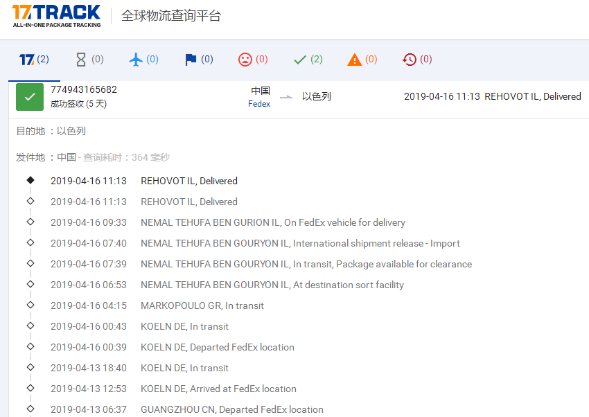 深圳聯(lián)邦IE到以色列簽收時效