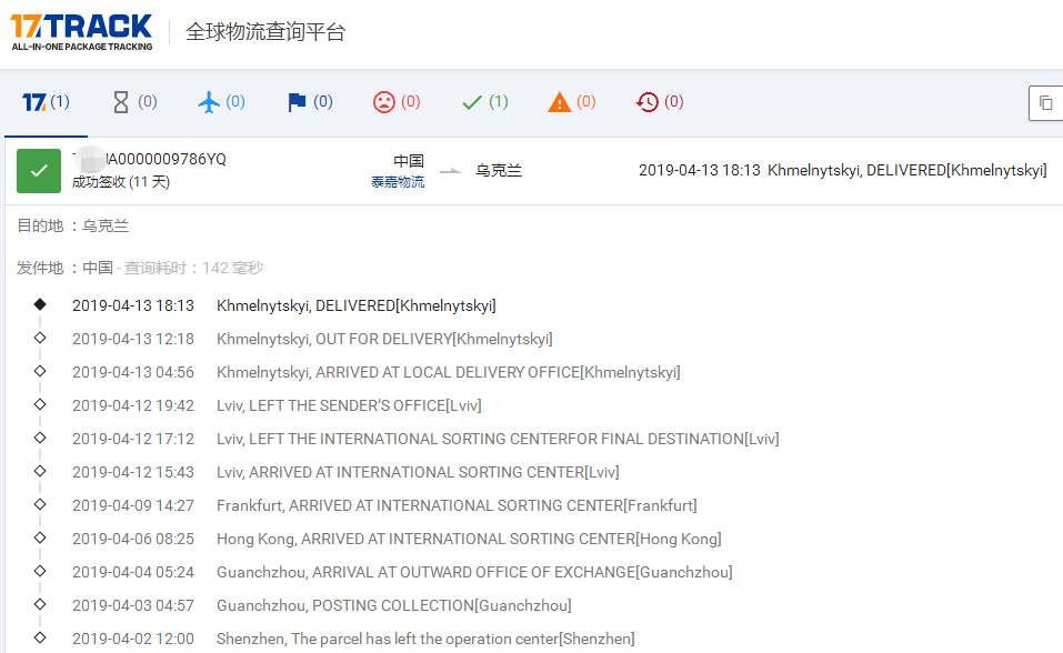 烏克蘭專(zhuān)線到烏克蘭簽收時(shí)效