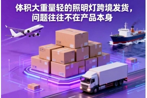 體積大重量輕的照明燈跨境發(fā)貨，問題往往不在產(chǎn)品本身