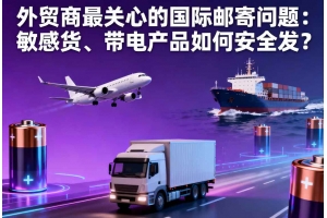 外貿(mào)商最關心的國際郵寄問題：敏感貨、帶電產(chǎn)品如何安全發(fā)？