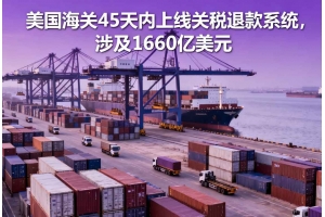 美國海關45天內(nèi)上線關稅退款系統(tǒng)，涉及1660億美元