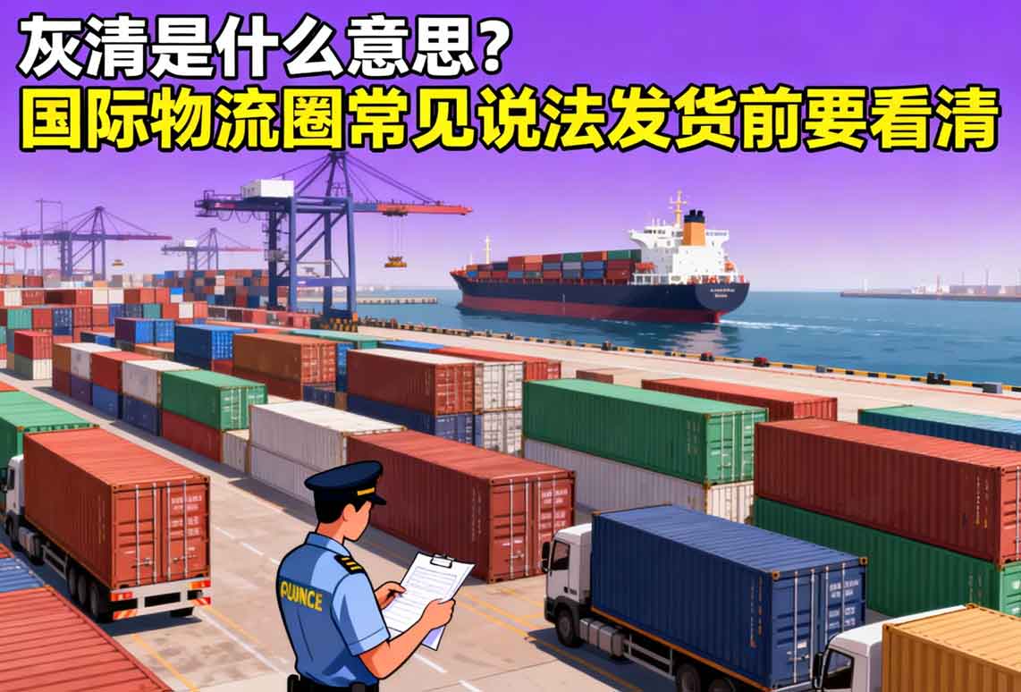 灰清是什么意思？國際物流圈常見說法發貨前要看清