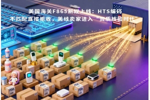 美國海關(guān)F865新規(guī)上線：HTS編碼不匹配直接拒收，美線賣家進(jìn)入“資質(zhì)核