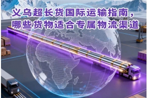 義烏超長貨國際運輸指南，哪些貨物適合專屬物流渠道