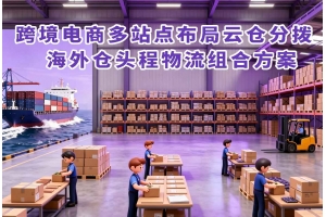 <b>跨境電商多站點布局云倉分撥 + 海外倉頭程物流組合方案</b>