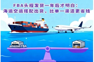 FBA頭程發(fā)貨一年后才明白：海運空運搭配出貨，比單一渠道更省錢