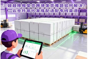 三超超限框架貨跨境發貨難題如何解決？云倉托管代發搭配適配專線渠道