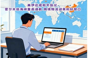 美伊達(dá)成和平協(xié)議 霍爾木茲海峽重啟通航 跨境物流迎來利好窗口