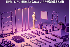 展示架、燈桿、模型道具怎么出口？義烏異形貨物流方案解析