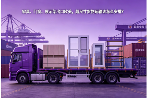 家具、門(mén)窗、展示架出口歐美，超尺寸貨物運(yùn)輸該怎么安排？