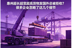 惠州超長超寬超高貨物發國外總被拒收？很多企業忽略了這幾個細節